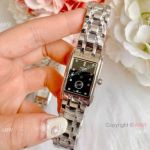 Copy Longines Dolce Vita Women Quartz watches Stainless Steel Black Dial